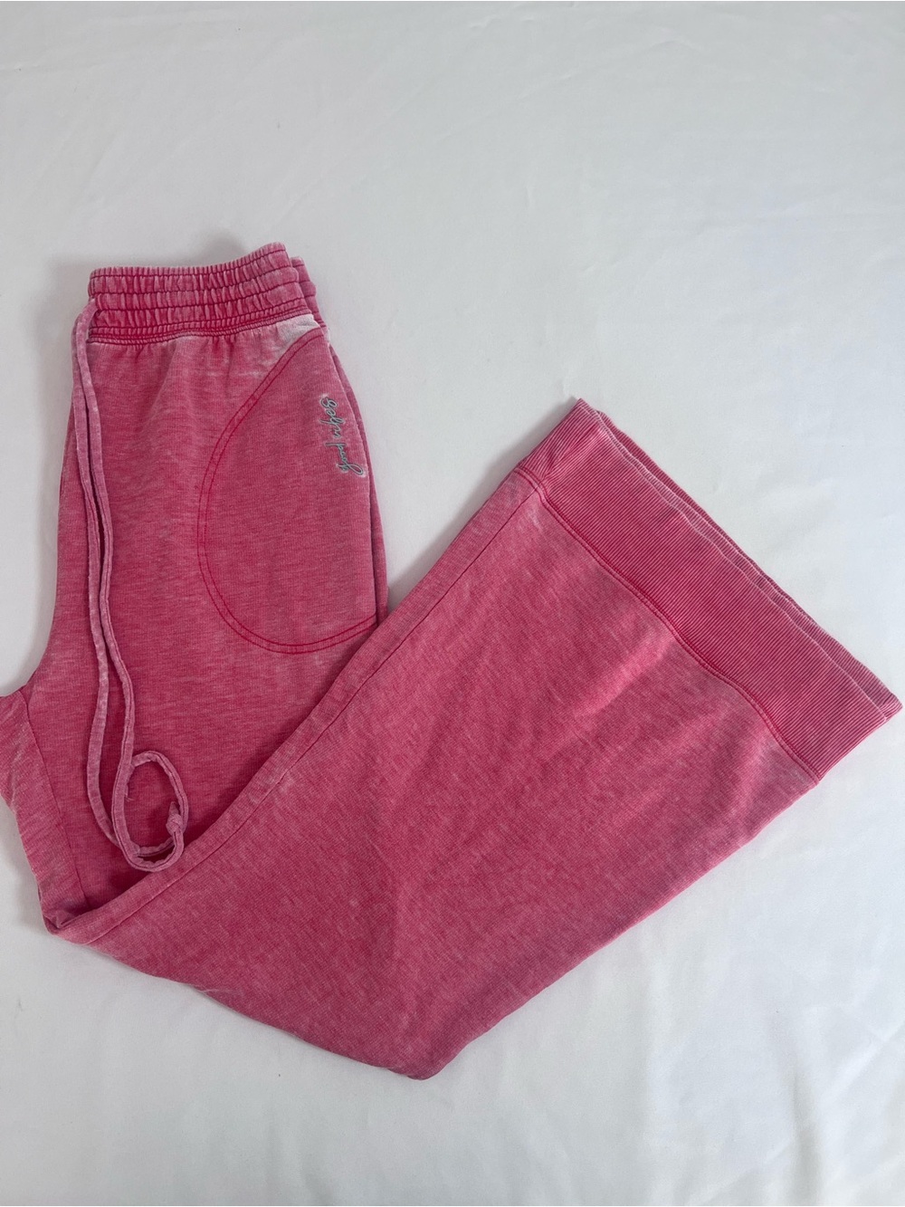 Free People Pink Flare Lounge Pants